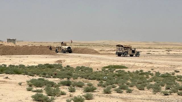 دوو ئۆتۆمبێلی سەربازی پێشمەرگە لە ناحیەی کوڵەجۆ