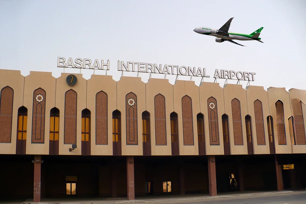 گەشتە ئاسمانییەکان لە فڕۆکەخانەی بەسرە دەستیان پێکردەوە