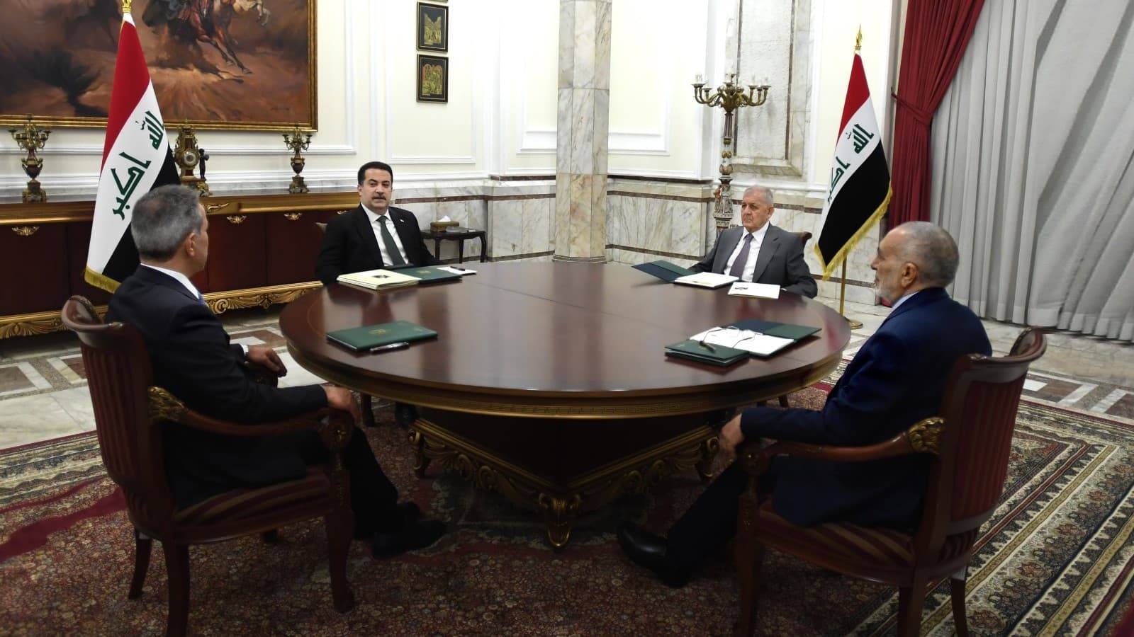 ڕاگەیێنراوی چوار سەرۆکایەتییەکەی عێراق لەبارەی مووچەخۆرانی کوردستان