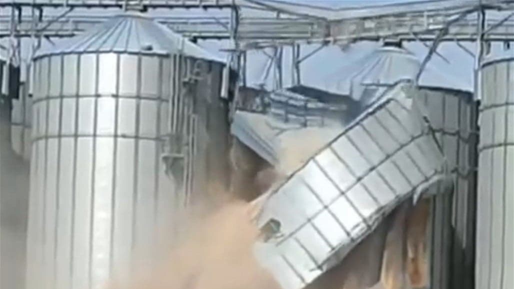 لە ناسرییە سایلۆیەک بەهۆی خراپی کوالێتییەکەی دەڕووخێت