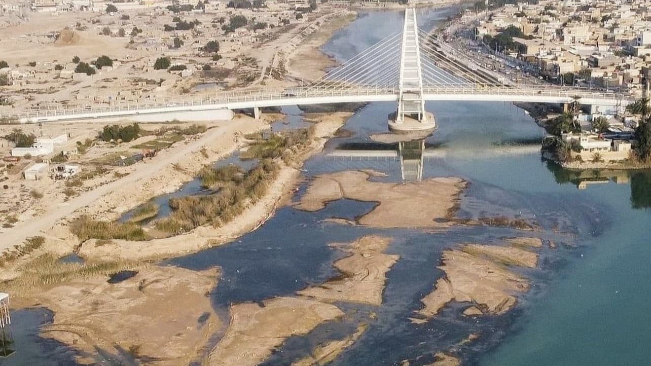 یەدەگی ئاوی عێراق بۆ نزمترین ئاستی لە دەیان ساڵی ڕابردوودا دادەبەزێت