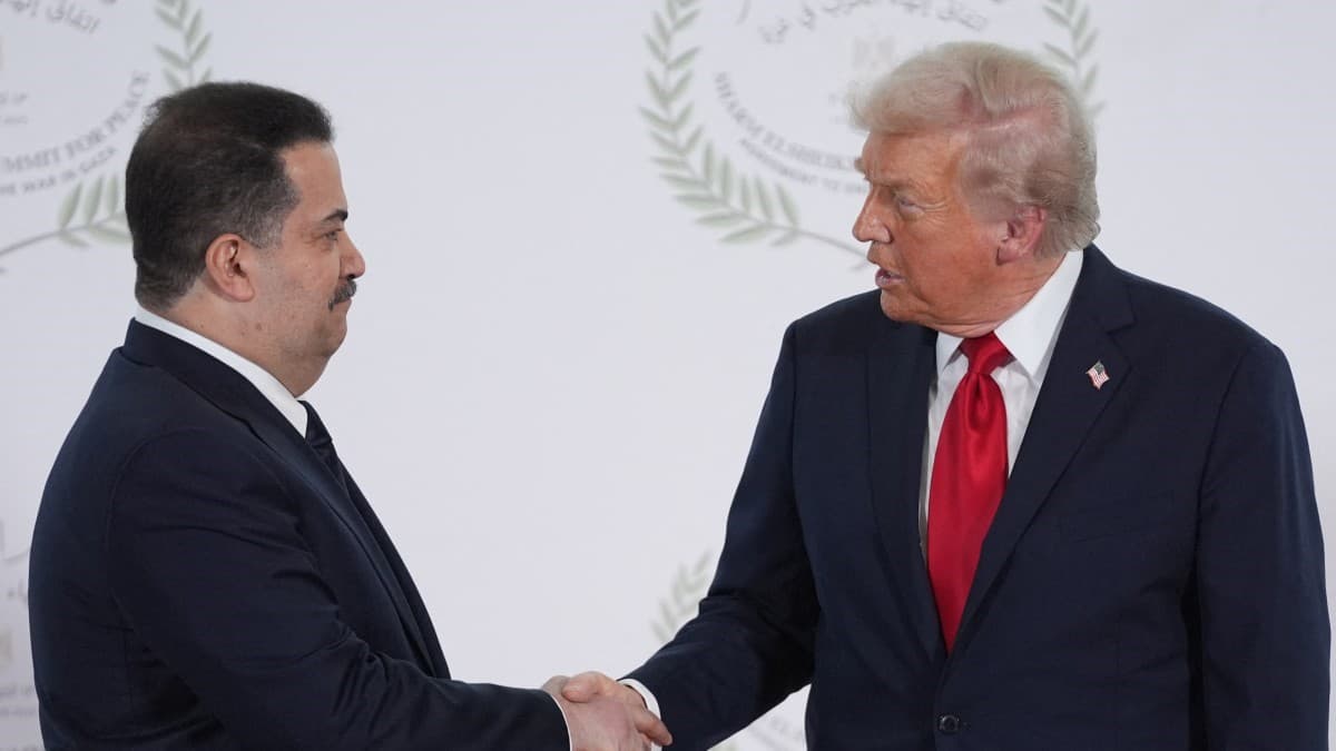 تەوقە گەرمەکەی سوودانی لەگەڵ ترەمپ ڕووبەڕووی ڕەخنە بووەتەوە