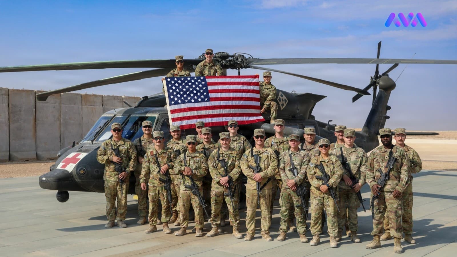 سەربازانی سوپای ئەمریکا لە هەولێر نیشانەی "باجی جەنگی"ـیان پێدرا