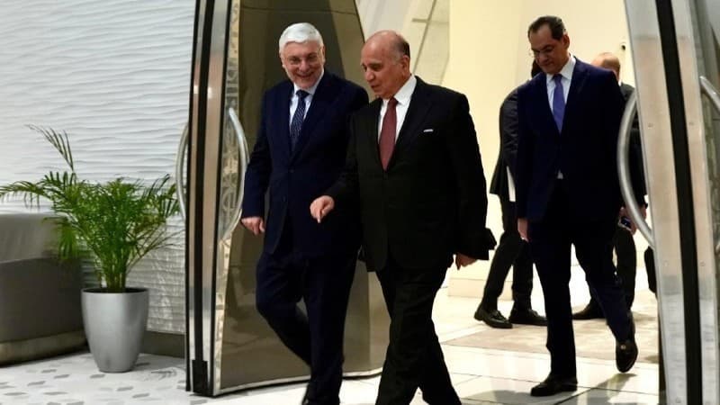 فوئاد حوسێن گەیشتە قەتەر؛ بەشداری لە کۆربەندی دەوحە دەکات