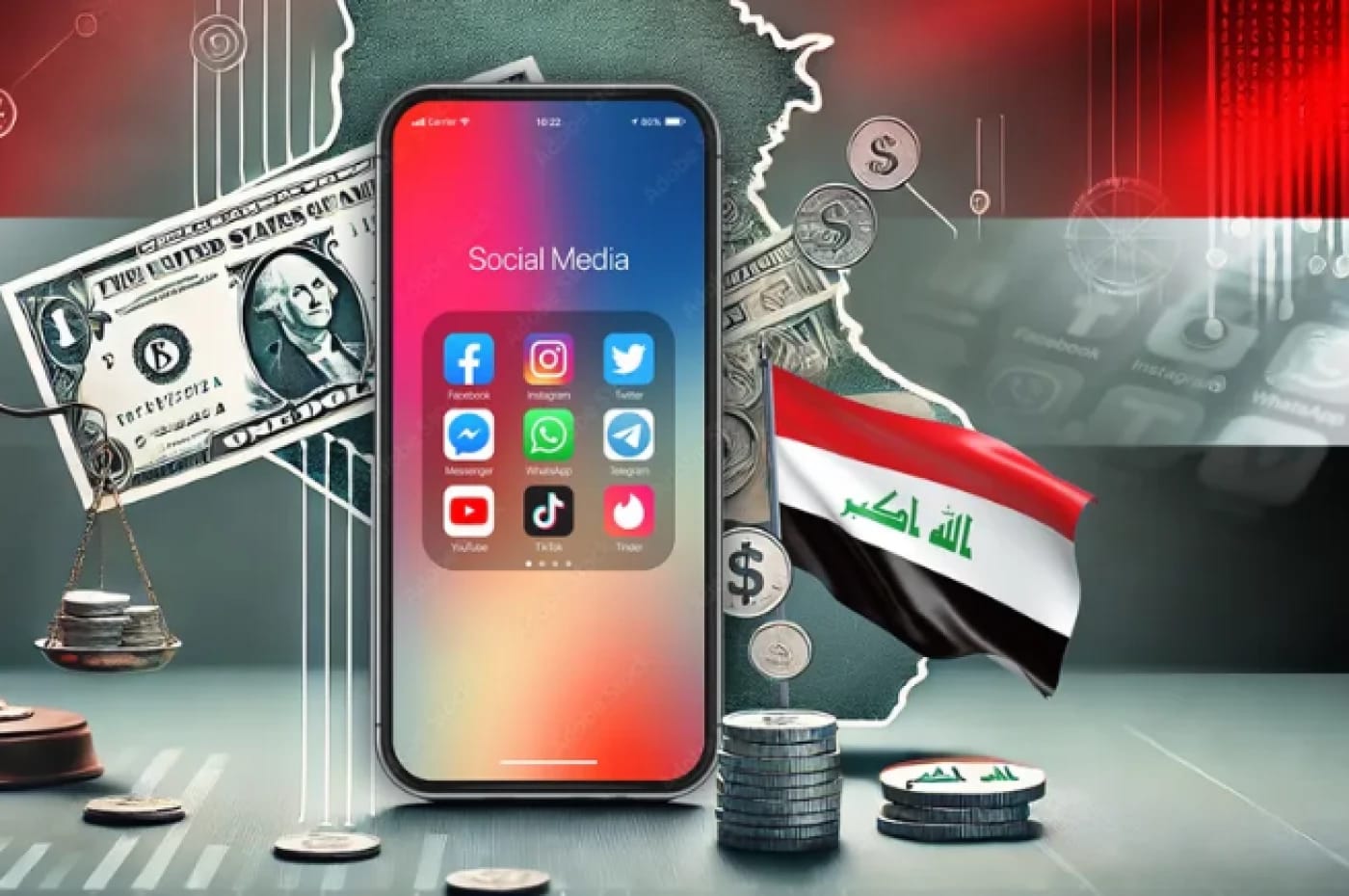 دەستەی ڕاگەیاندنی عێراق باج لەسەر کەسانی بەناوبانگ لە تۆڕە کۆمەڵایەتییەکان دادەنێت