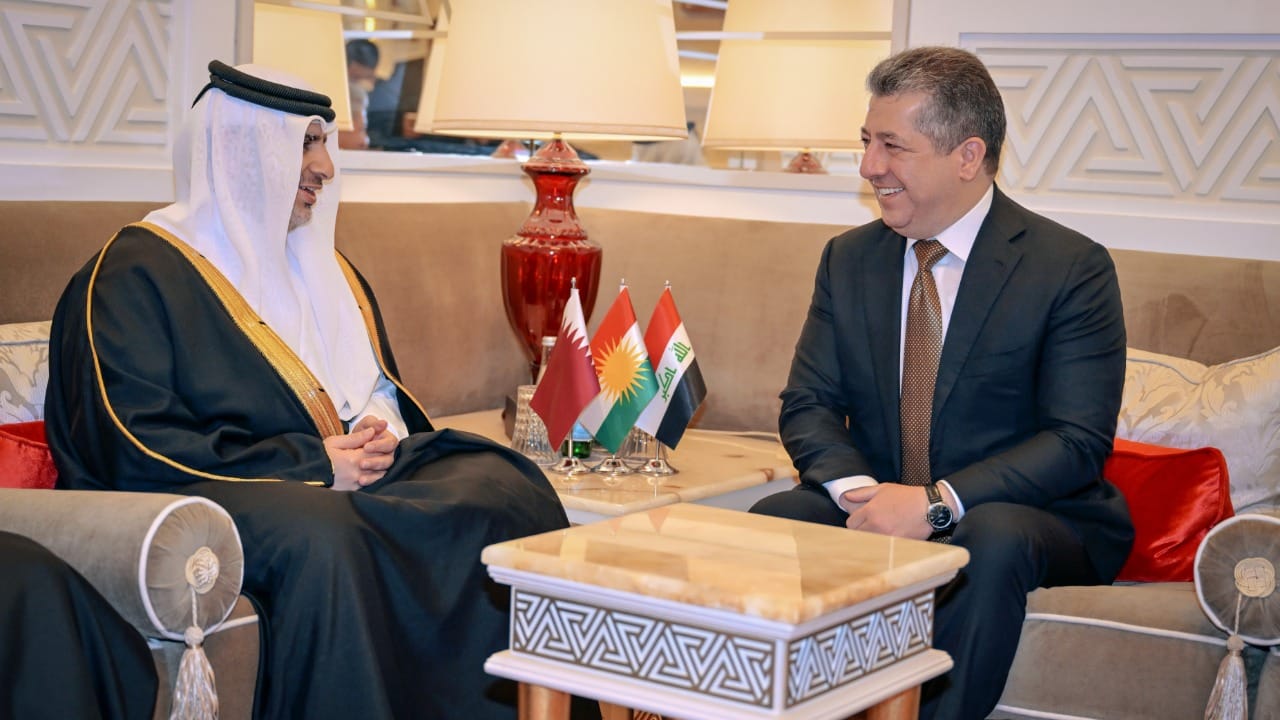 سەرۆكوەزیران مەسرور بارزانی و سەرۆکی دەزگای وەبەرهێنانی قەتەر کۆبوونەوە