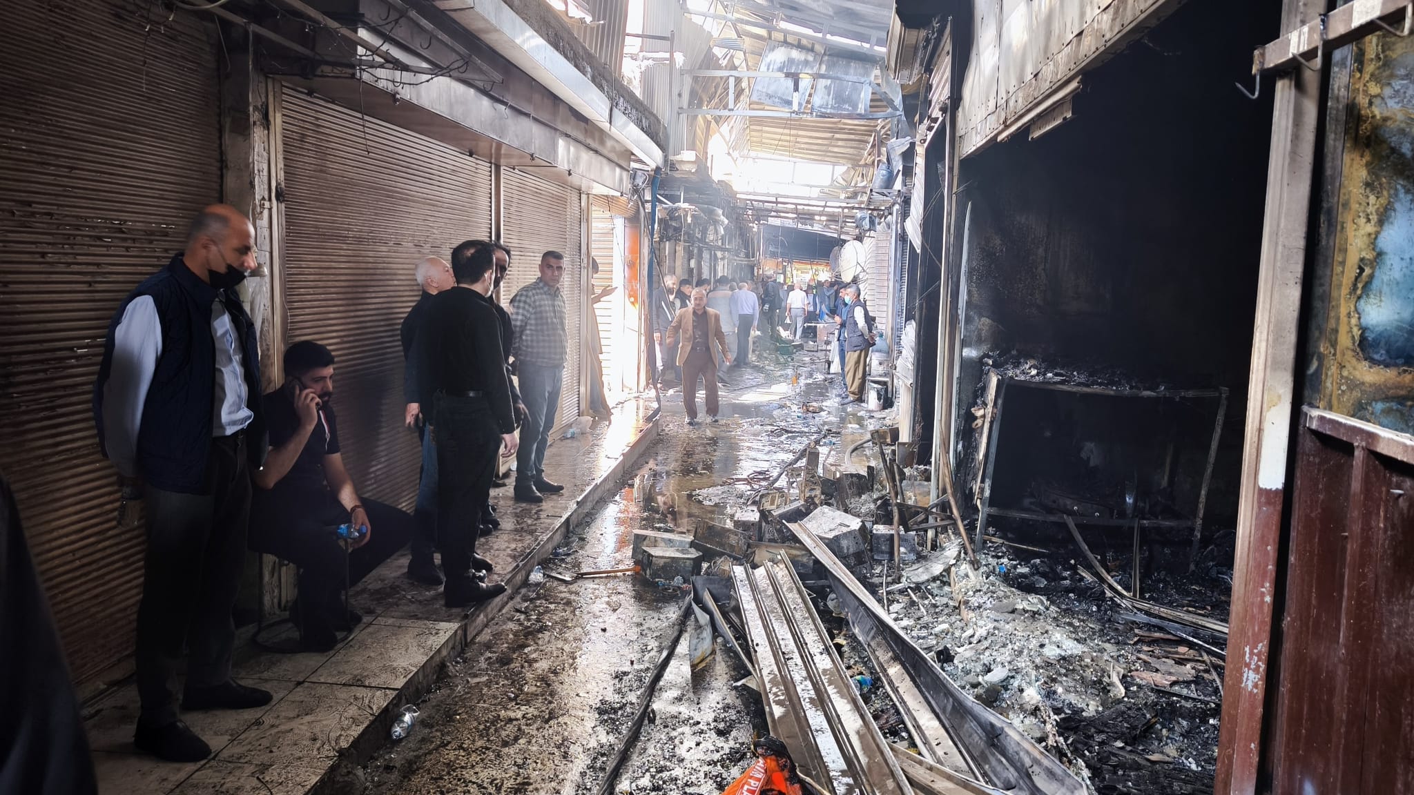 دووکاندارانی دارەسووتاوەکە بە بڕی یەک ملیار دینار قەرەبوو دەکرێنەوە