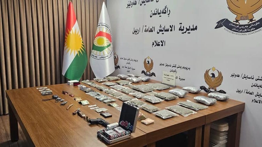 تۆڕێکی پێنج کەسی بازرگانی ماددەی هۆشبەر لە هەولێر هەڵوەشێنرایەوە