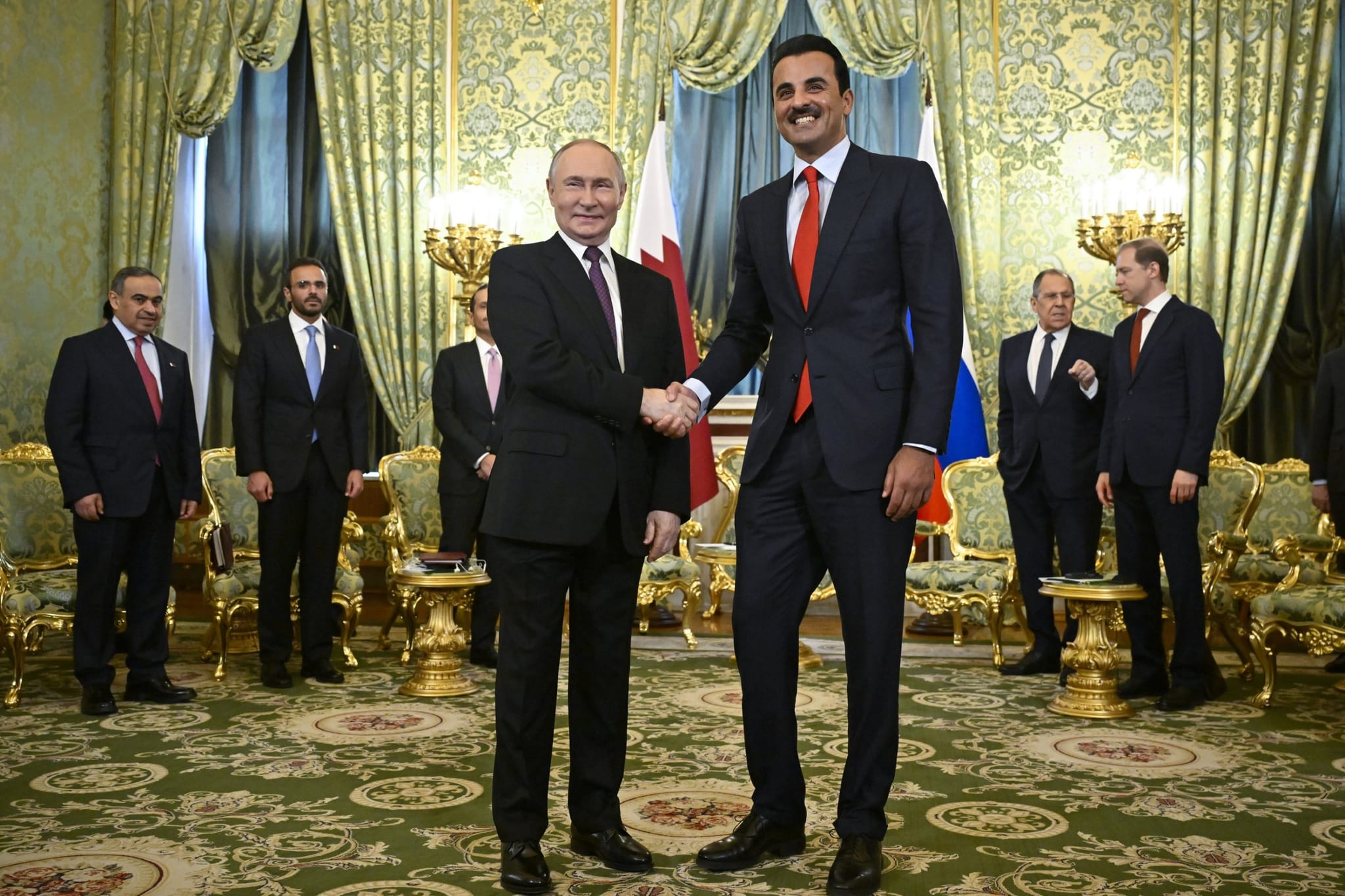 سەرۆکی ڕووسیا و ئەمیری قەتەر لە کۆشکی کریملن کۆدەبنەوە