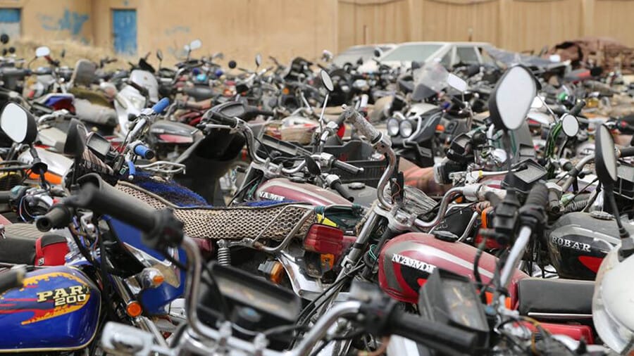 نزیکەی 300 ماتۆڕسکیلی دەستبەسەرداگیراو لە هەڵەبجە لەناودەبرێن