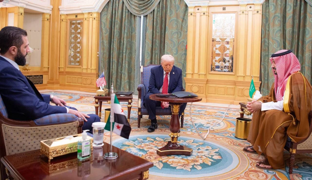 دۆناڵد ترەمپ و ئەحمەد شەرع کۆبوونەوە