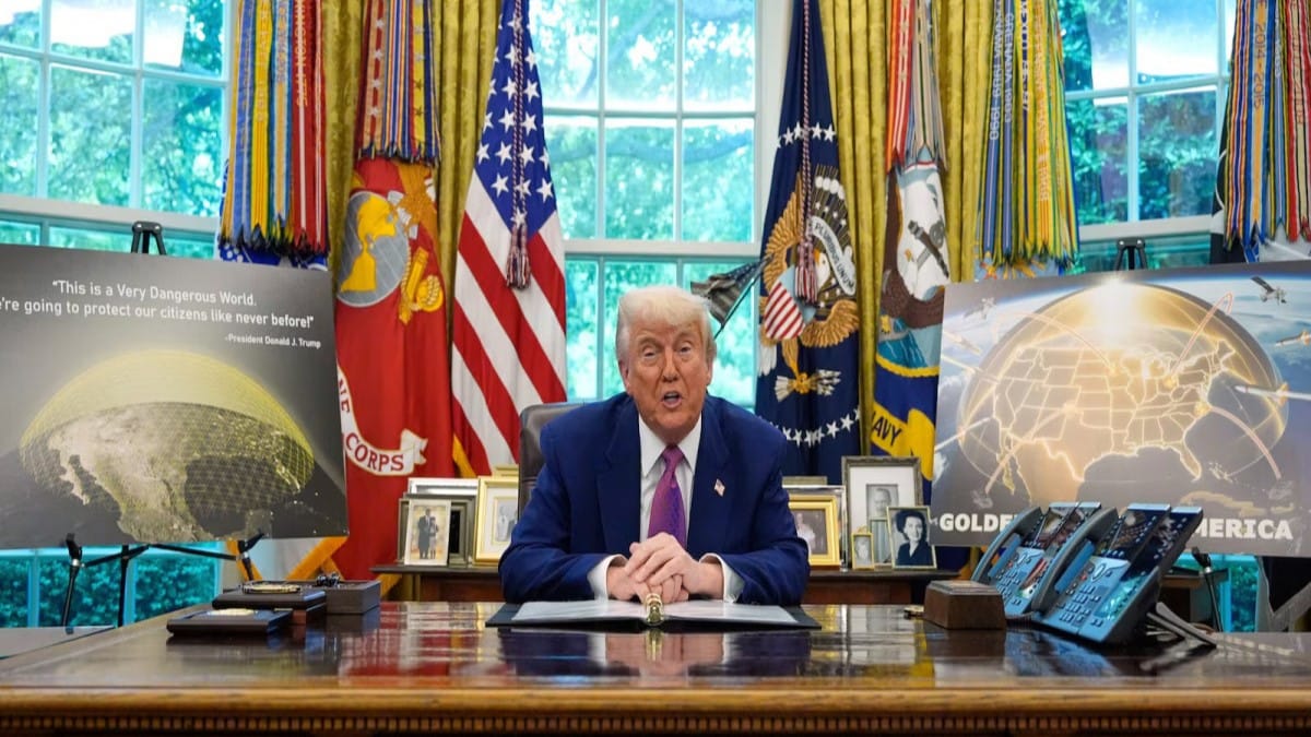 ترەمپ سیستمی "گومبەزی زێڕین" ڕادەگەیێنێت