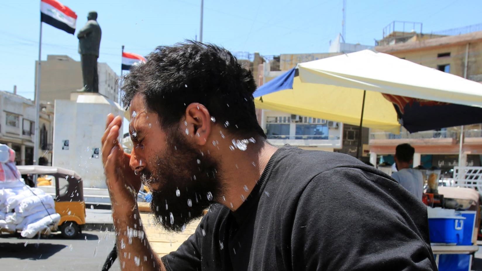 لە باشووری عێراق پلەکانی گەرما نیوە کوڵان تێدەپەڕێنێت