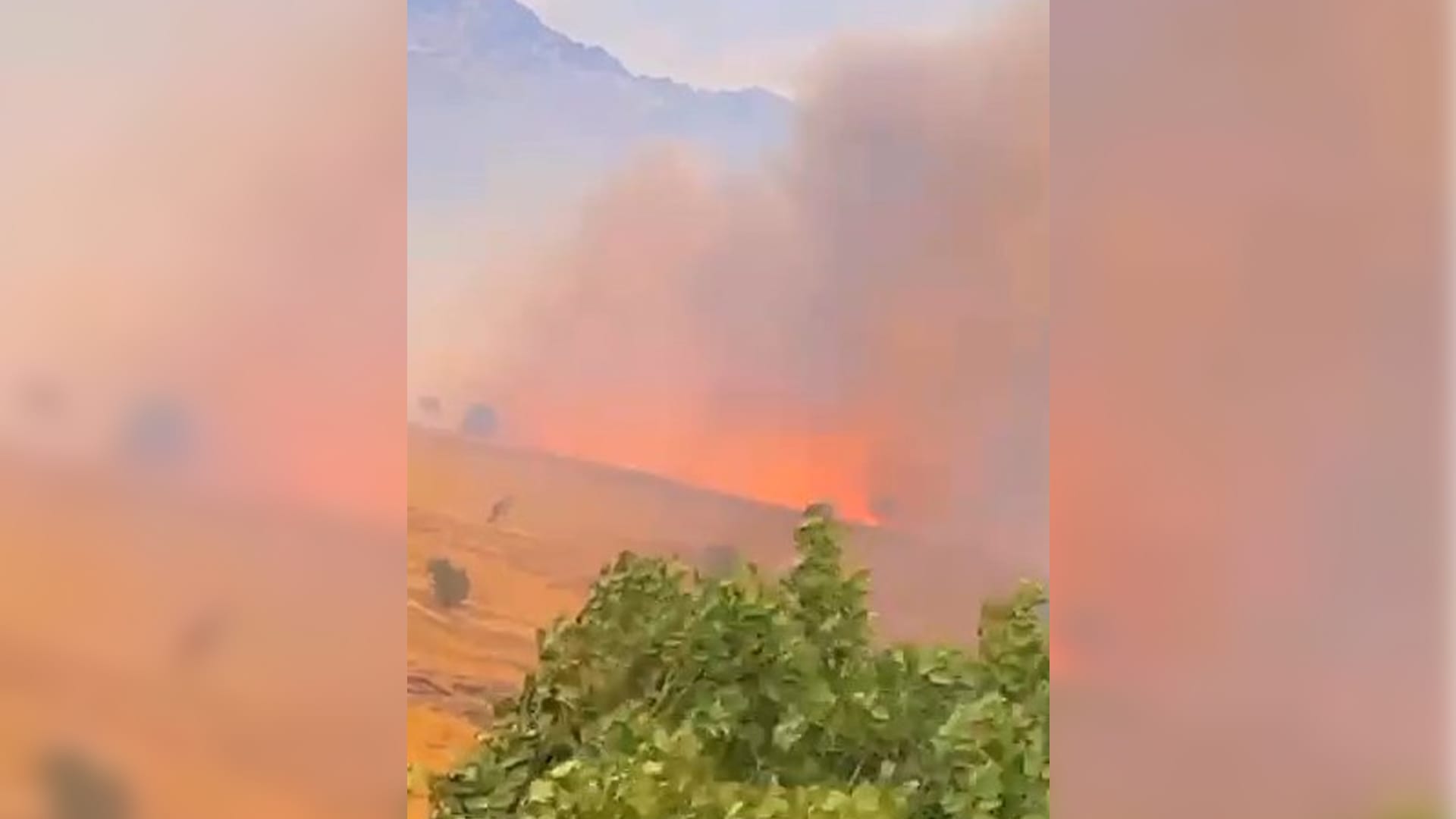 ئاگرێکی گەورە لە سنووری ئیدارەی سۆران دەکەوێتەوە