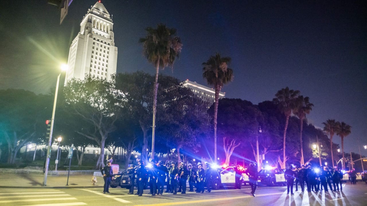 ژمارەی سەربازانی بڵاوەپێکراوی ئەمریکا لە لۆس ئانجلس زیاترن لەوانەی لە عێراق و سووریان