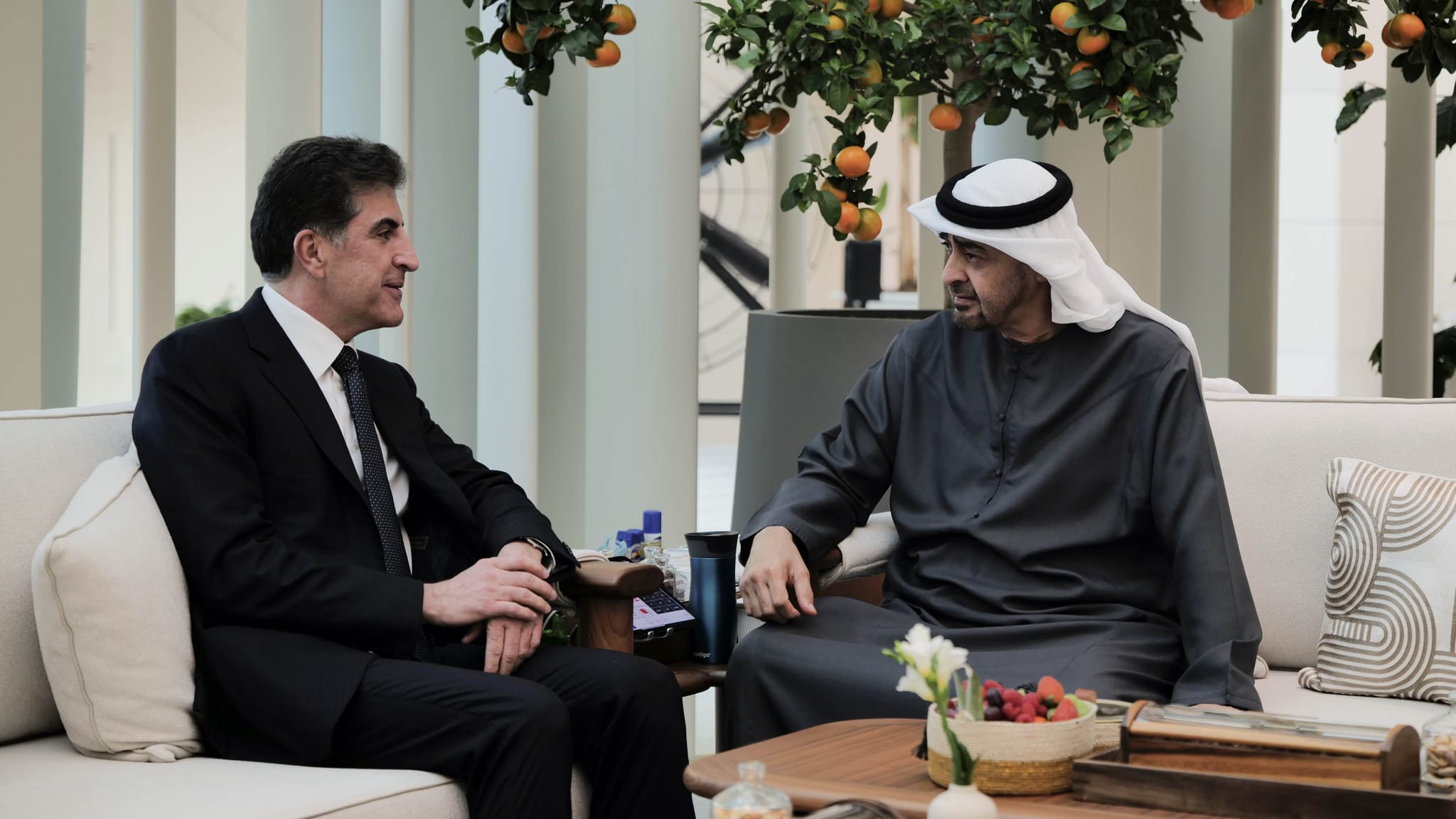 نێچیرڤان بارزانی بۆ محەممەد بن زاید: سوپاسی هەڵوێستە جوامێرانییەکەت دەکەین