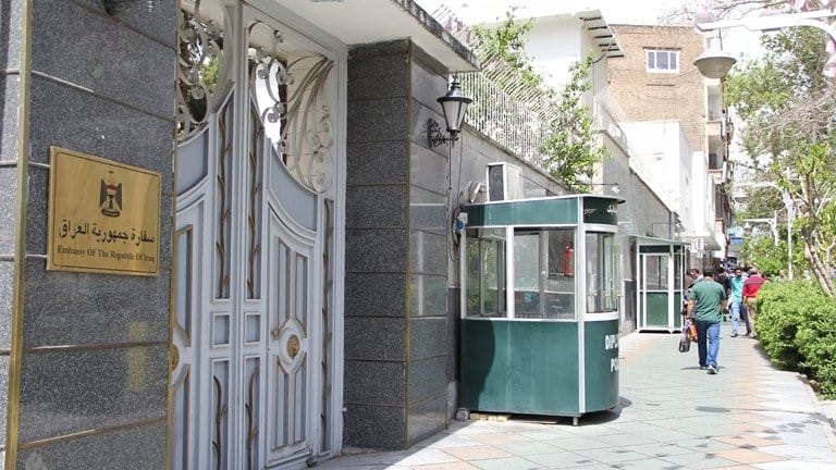 مووشەکێک بەر باڵەخانەیەکی نزیک باڵیۆزخانەی عێراق لە تاران کەوت