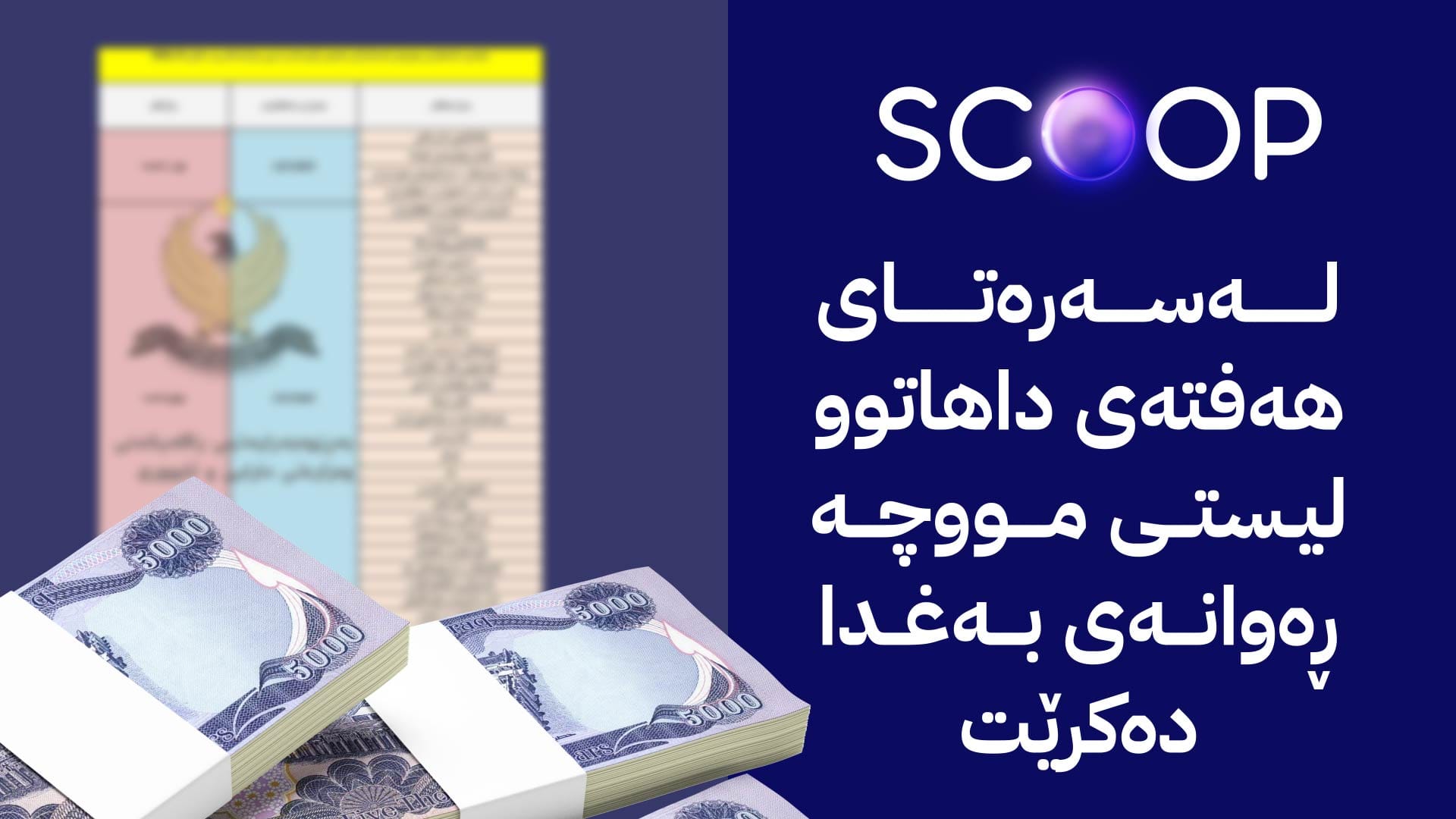 وەزارەتی دارایی کوردستان ئامادەکاری بۆ ناردنی لیستی مووچەی مانگی شەش دەکات