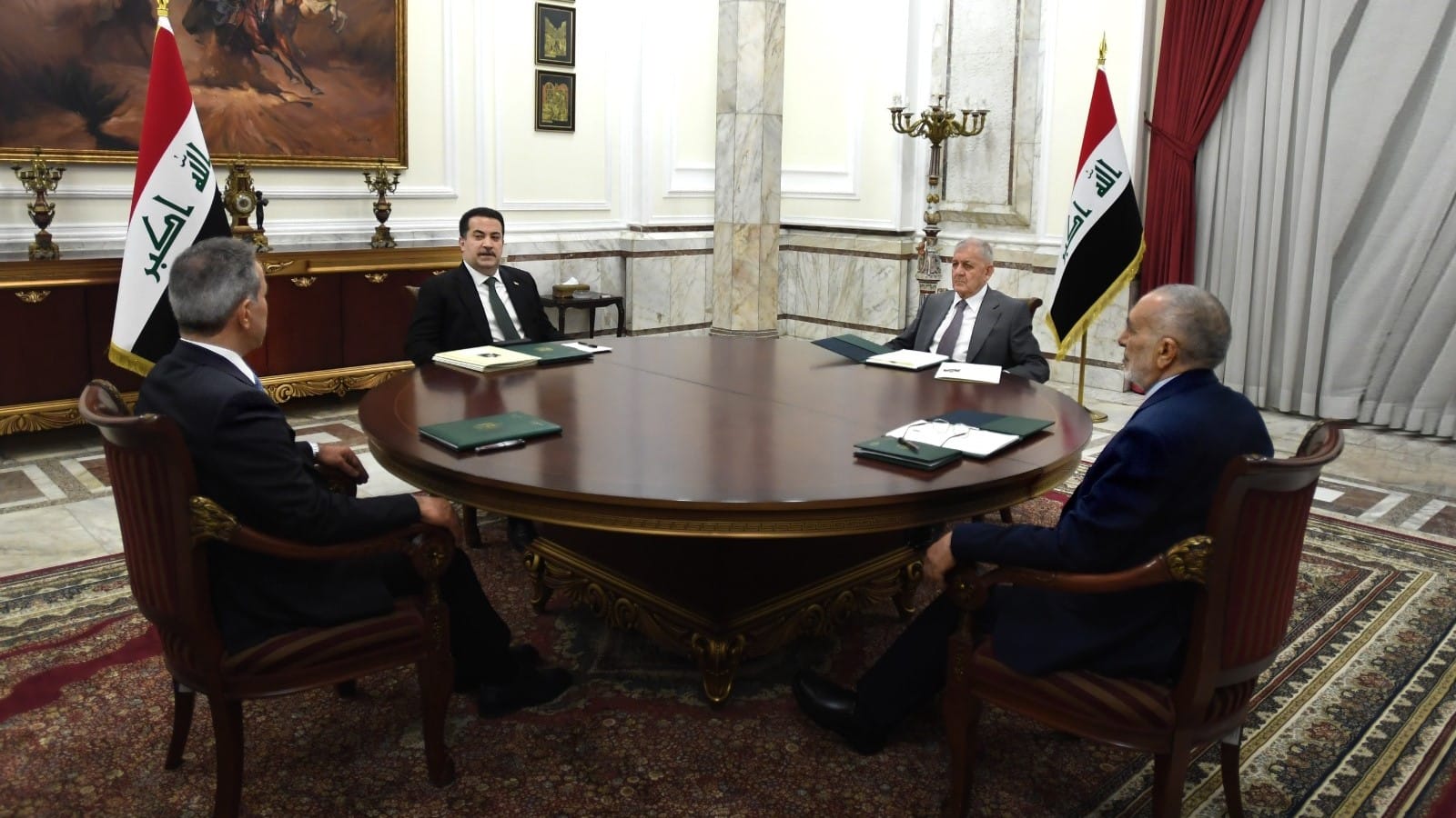 ڕاگەیێنراوی چوار سەرۆکایەتییەکەی عێراق لەبارەی مووچەخۆرانی کوردستان