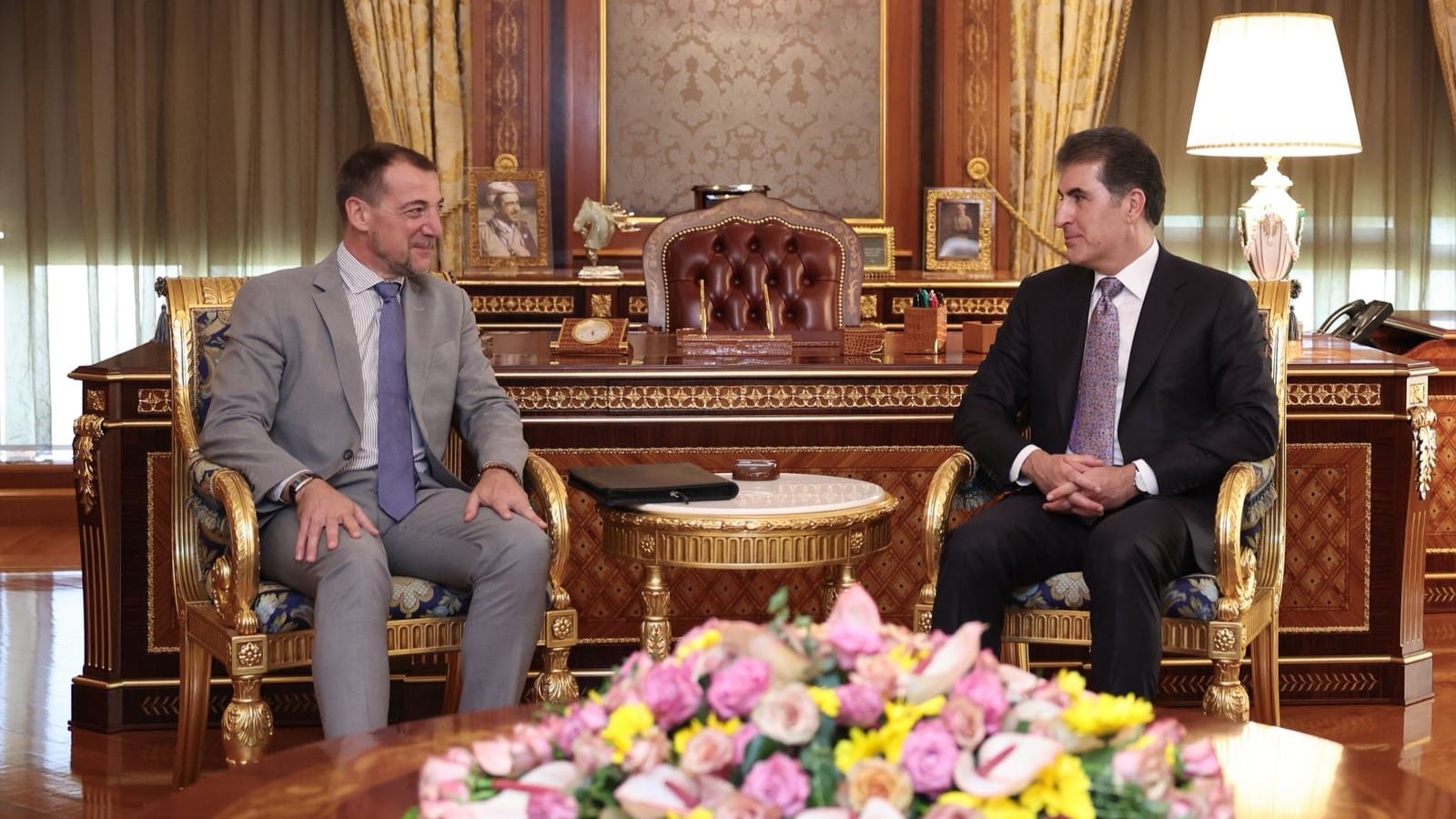 نێچیرڤان بارزانی و كونسوڵی فەرەنسا لەسەر ڕێگریكردن لە تەشەنەسەندنی جەنگ هاوڕابوون