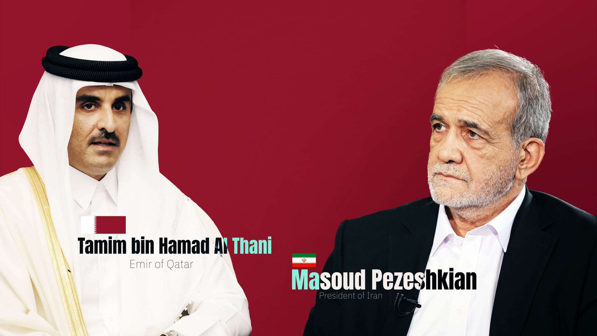 سەرۆککۆماری ئێران داوای لێبوردن لە میری قەتەر دەکات