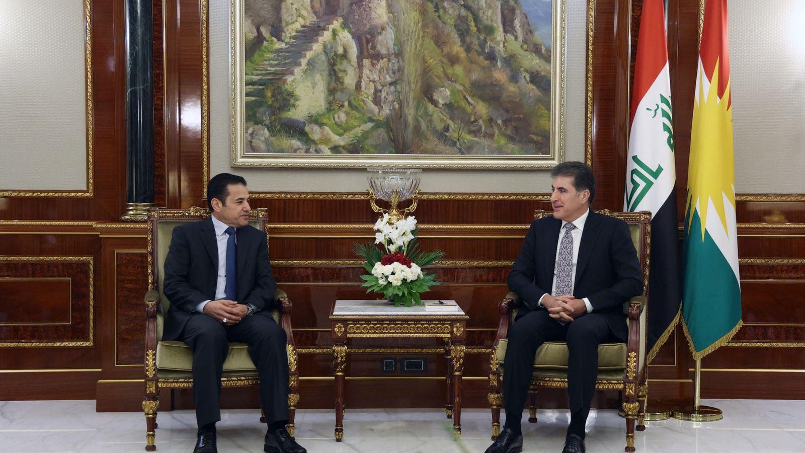 نێچیرڤان بارزانی و ئەعرەجی جەخت لە هەماهەنگیی ئەمنی و سیاسیی نێوان هەولێر و بەغدا دەکەنەوە