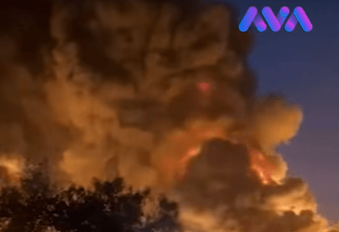 ئاگرێکی گەورە لە سەربازگەی تاجی لە بەغدا کەوتەوە