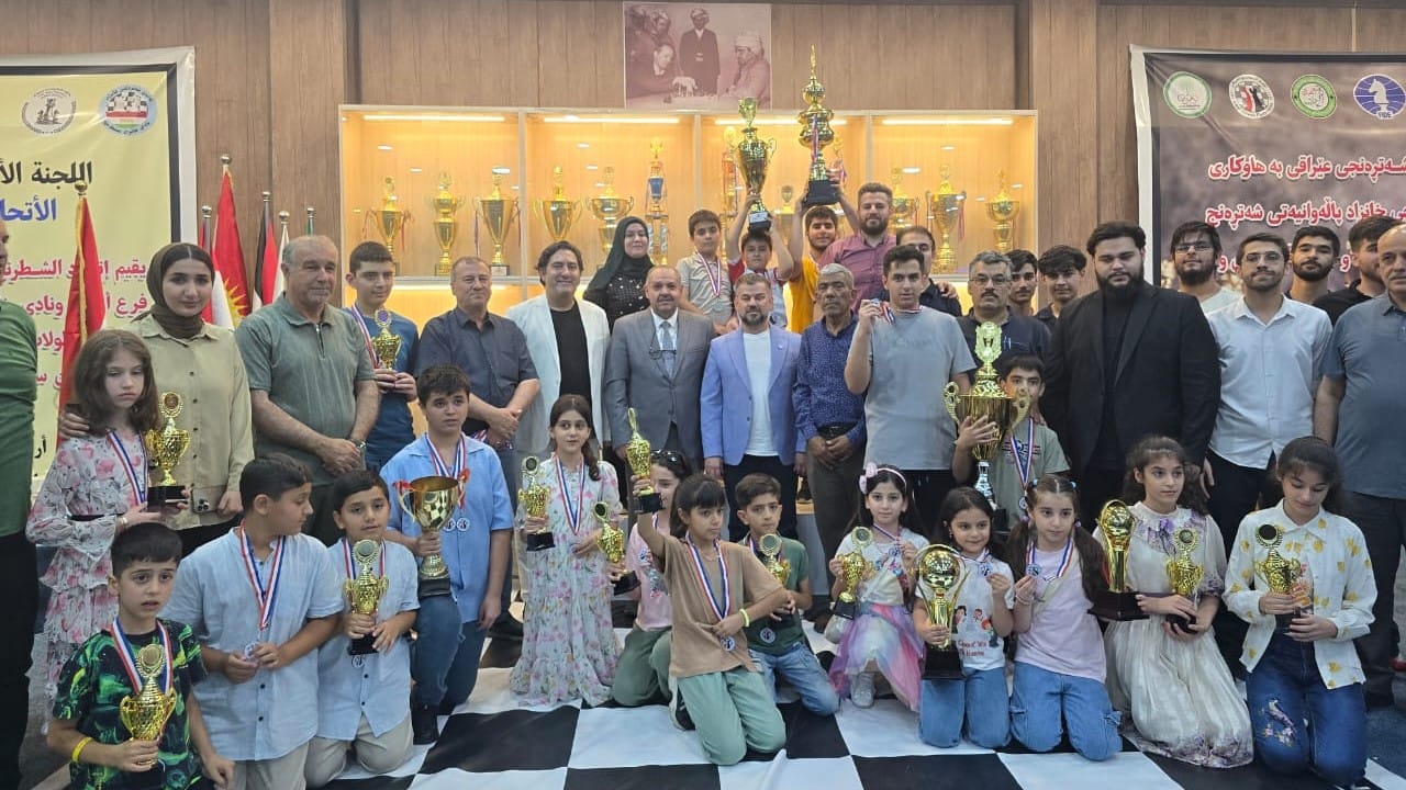 یانەی شەترەنجی خانزاد پلەی یەکەمی سەر ئاستی عێراقی بەدەستهێنا