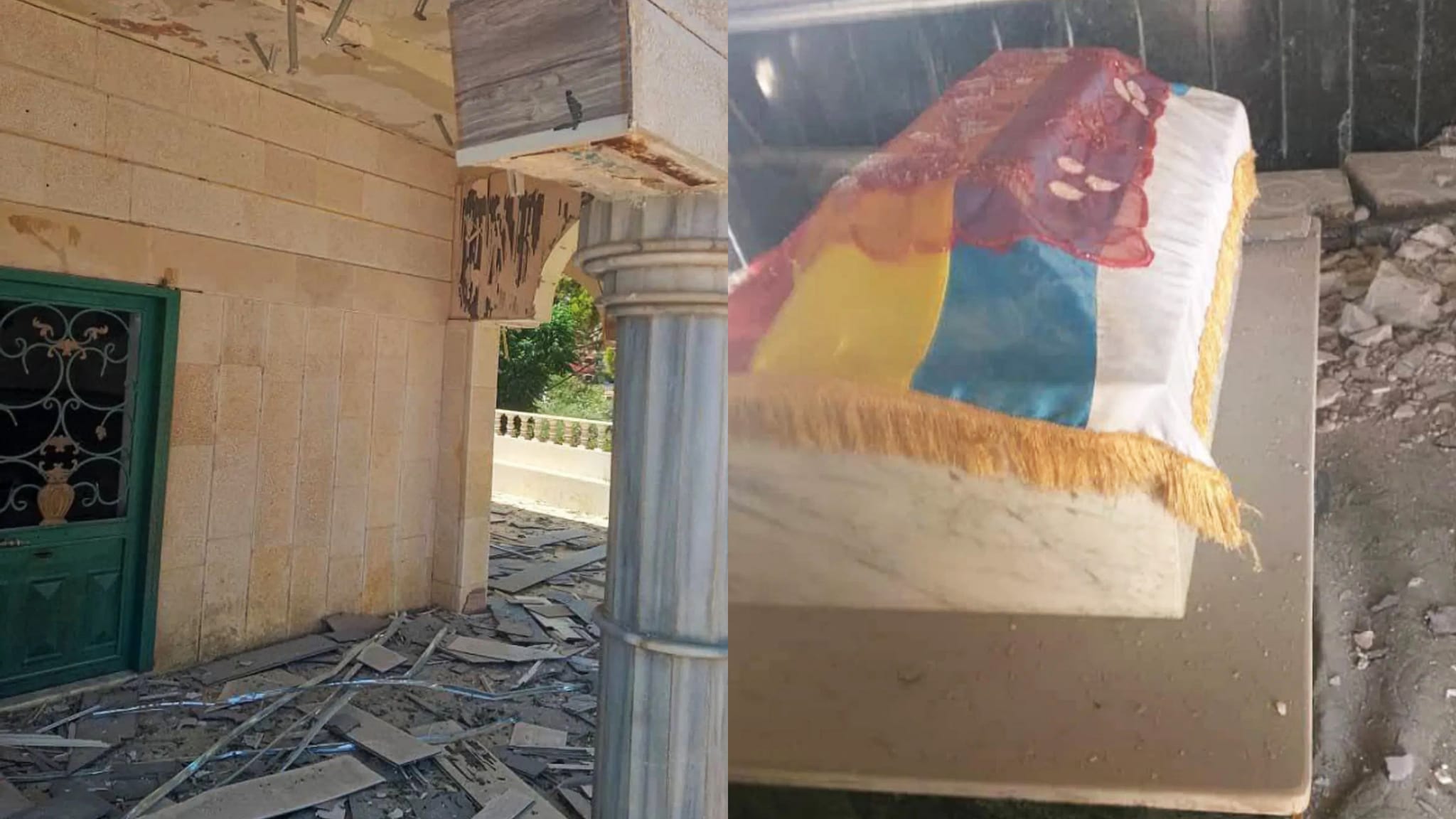 مەزارگەیەکی گرنگی دروزەکان لە ڕیفی دیمەشق دەتەقێنرێتەوە