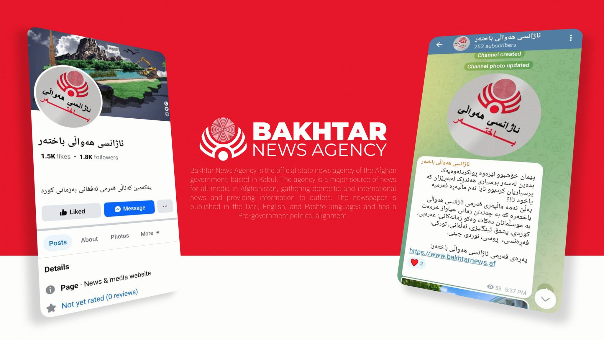 هەواڵ و چالاکییەکانی ئەفغانستان بە کوردی  بڵاودەکرێنەوە