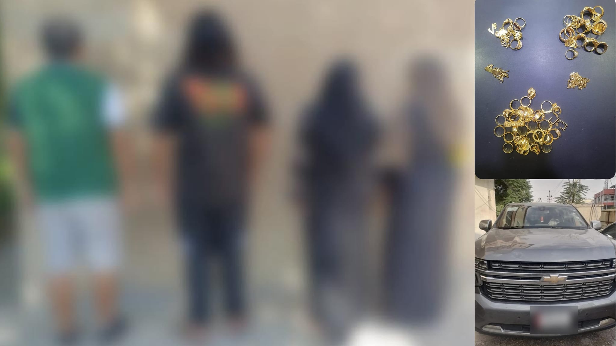 پۆلیسی سلێمانی ئەو گەشتیارە عەرەبانەی دەستگیرکرد کە دزییان لە دووکانێکی زێڕینگەری کردبوو