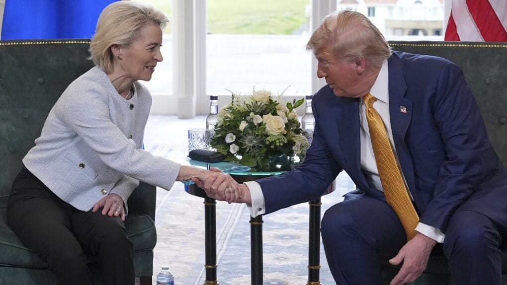 ئەمریکا و ئەوروپا ڕێککەوتنی بازرگانی ڕادەگەیێنن