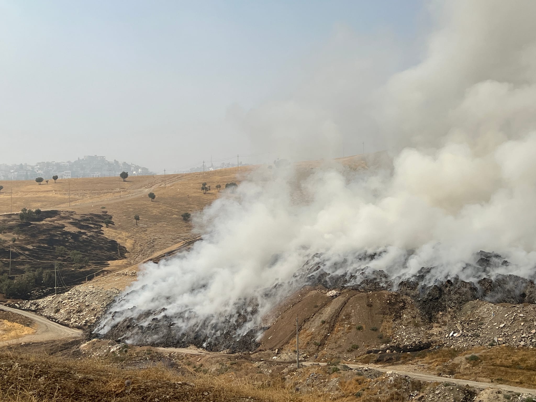 دوو ڕۆژە نەتوانراوە ئاگری زبڵخانەکەی سۆران کۆنترۆڵ بکرێت