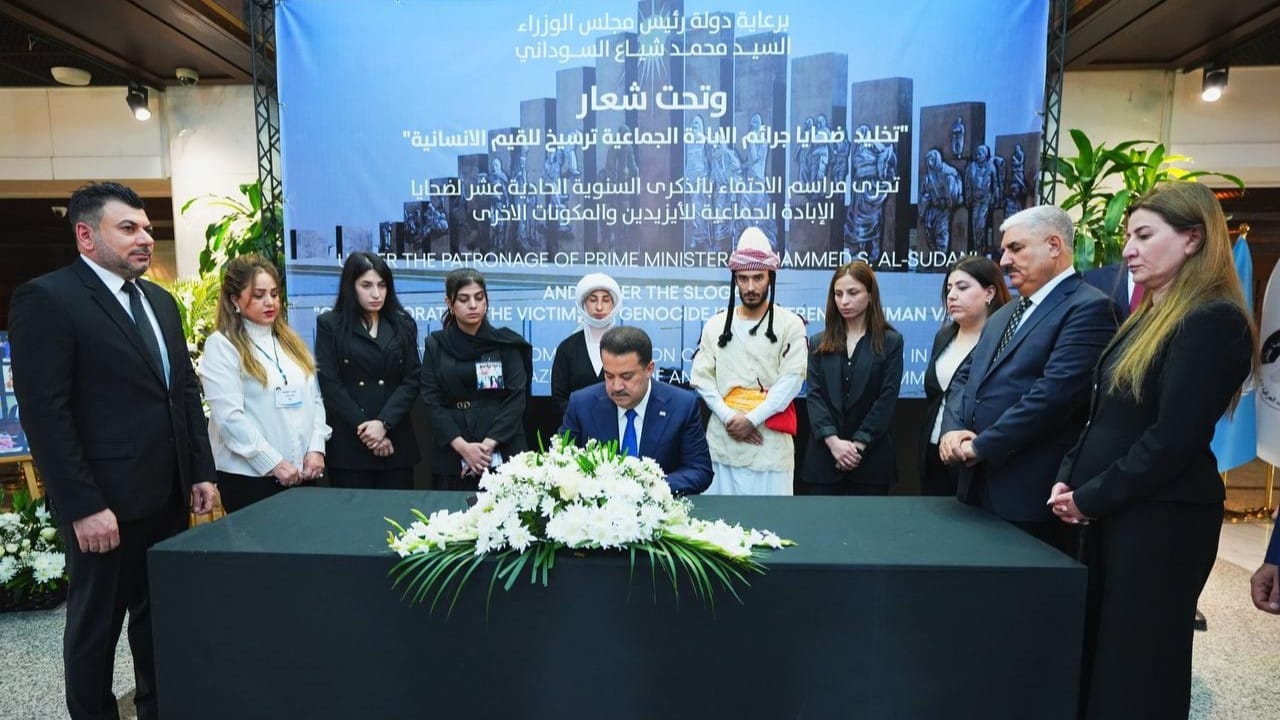 حکومەتی عێراق پابەندبوونی خۆی بە پشتیوانیی قوربانیان و ئاوەدانکردنەوەی شنگال دووپات دەکاتەوە