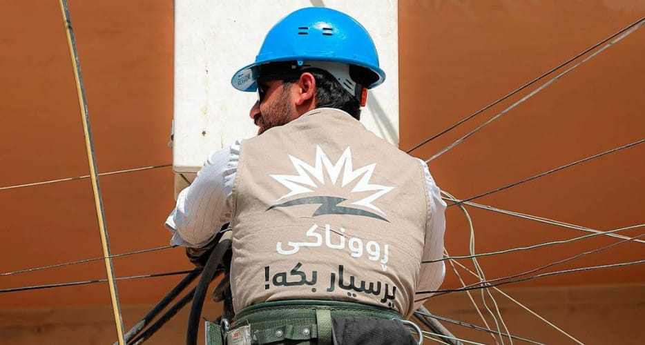 کارەبای پڕۆژەی ڕووناکی دەگاتە کەندێناوە