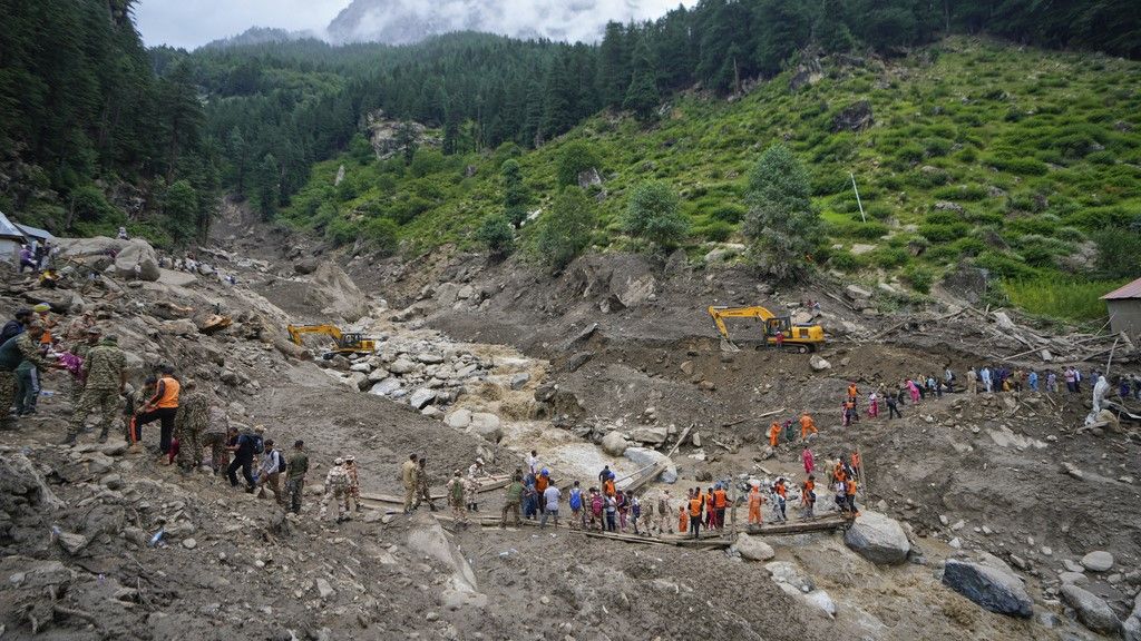 بەهۆی لافاو لە هیندستان و پاکستان زیاتر لە 200 کەس گیانیان لەدەستدا