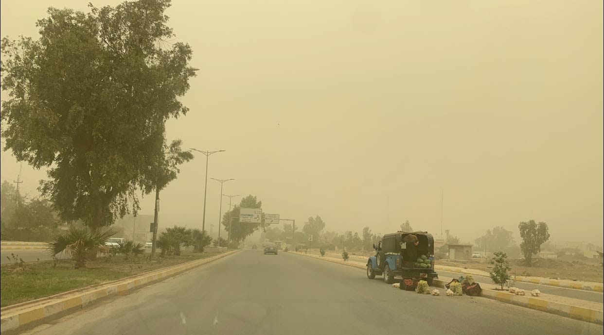 شەپۆڵێكی خۆڵبارین چەند ناوچەیەكی هەرێمی كوردستان دەگرێتەوە