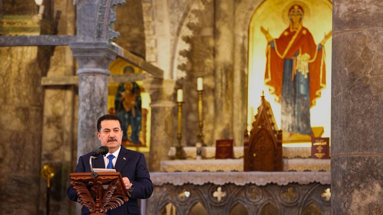 سوودانی هەردوو کڵێسای "ساعە و تاهیرە" لە مووسڵ دەکاتەوە