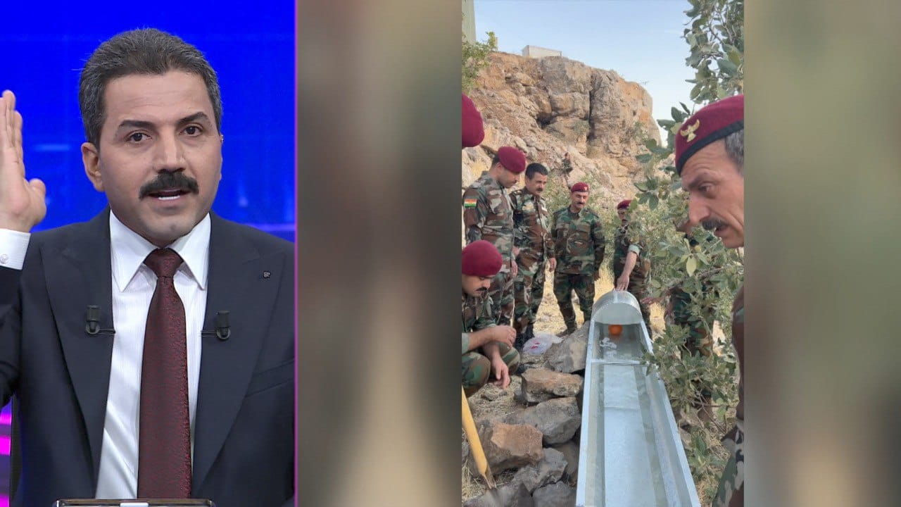 لە بارزان ژمارەیەک پێشمەرگە ئاوی خواردنەوە بۆ باڵندە و ئاژەڵی کێوی دابین دەکەن