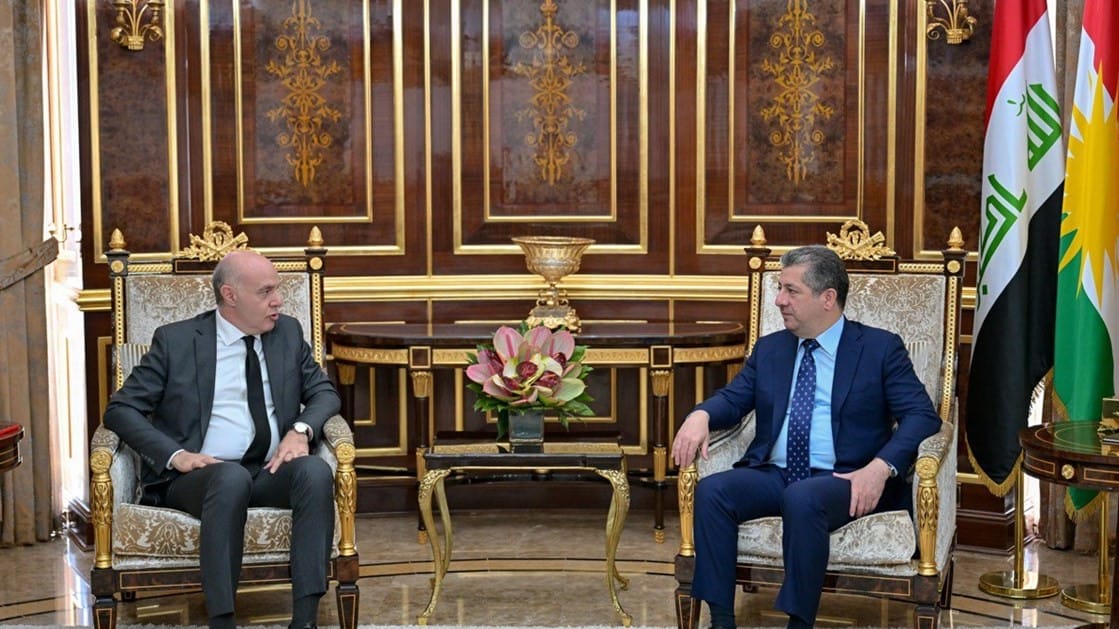 سەرۆکوەزیران مەسرور بارزانی و باڵیۆزی تورکیا تاوتوێی پرۆسەی ئاشتی دەکەن