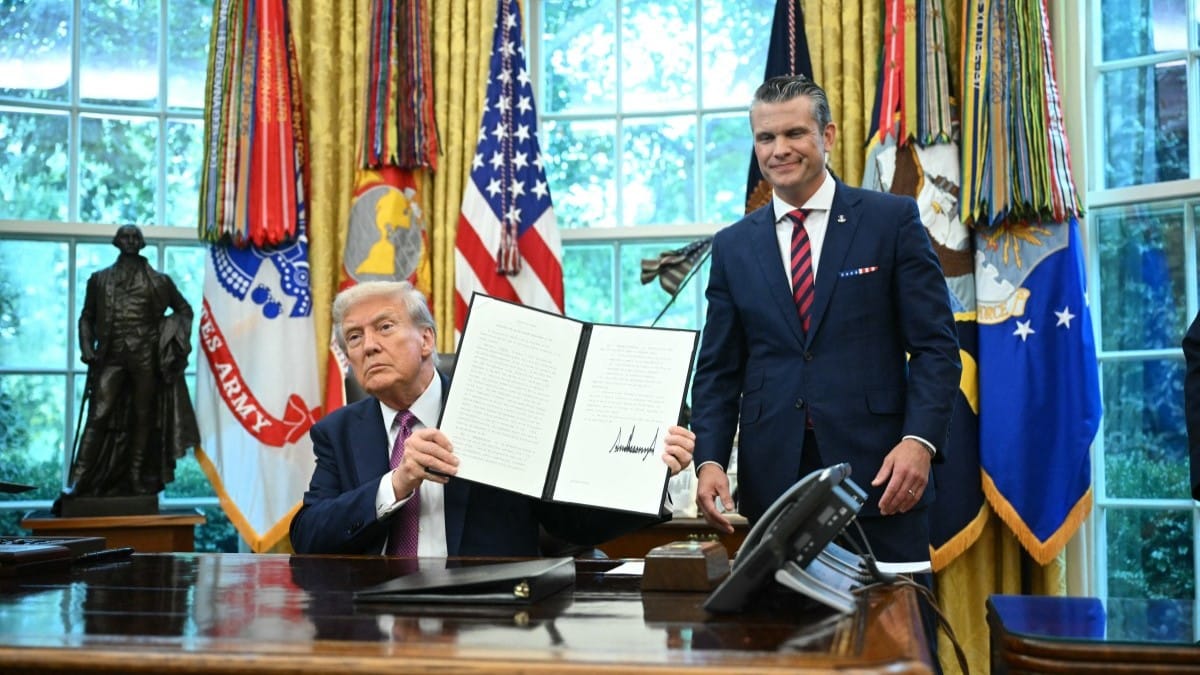 ترەمپ ناوی وەزارەتی بەرگری وڵاتەکەی بۆ وەزارەتی جەنگ گۆڕی