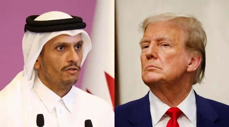 ترەمپ و سەرۆکوەزیرانی قەتەر دوو کاتژمێر لە کۆبوونەوەدا بوون