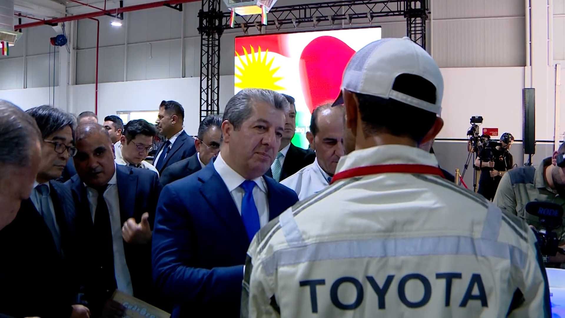 مەسرور بارزانی لقی کۆمپانیای تۆیۆتا لە دهۆک کردەوە