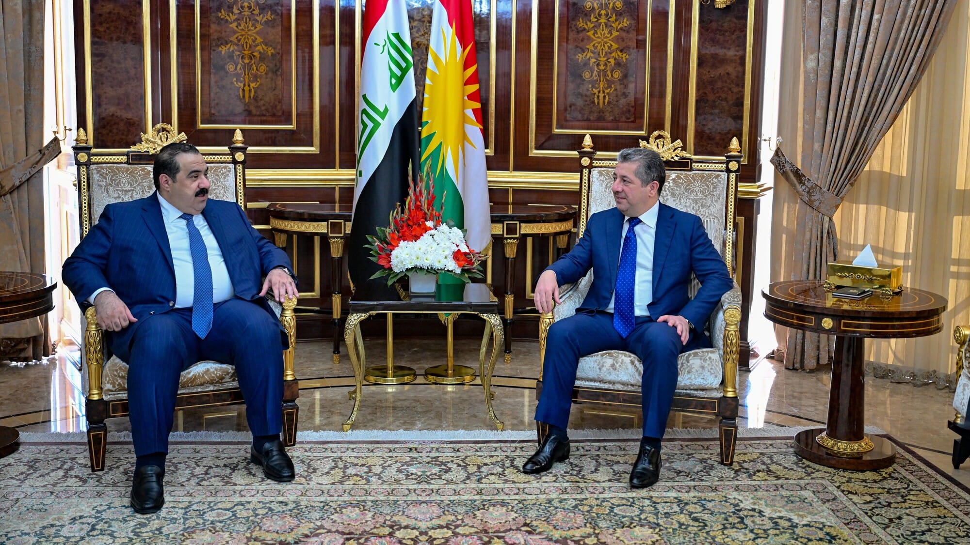 مەسرور بارزانی و سەرۆكی هاوپەیمانیی عەزم جەخت لە باشترکردنی ژیانی هاووڵاتیان دەکەنەوە