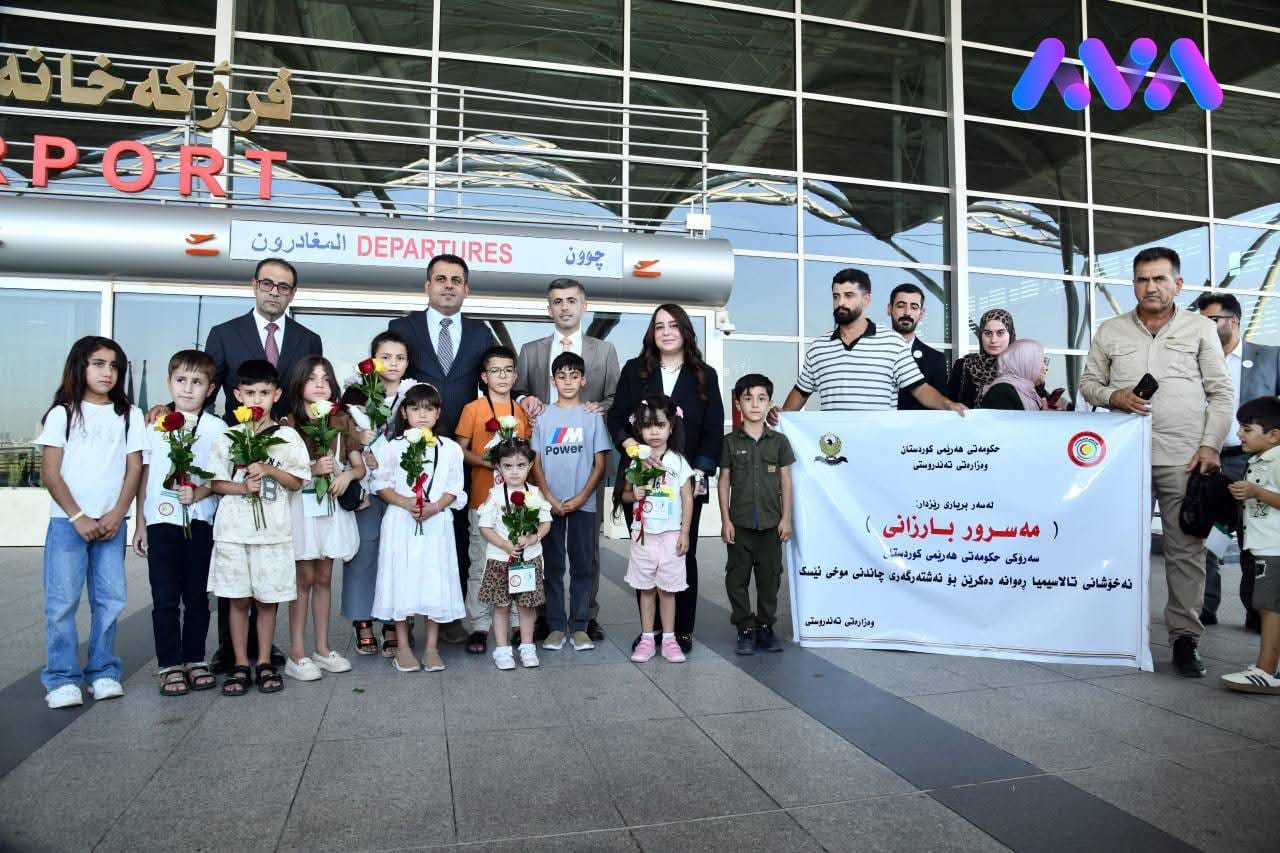 کاروانی دووەمی نەخۆشانی تالاسیما بۆ چاندنی مۆخی ئێسک ڕەوانەی دەرەوە کران