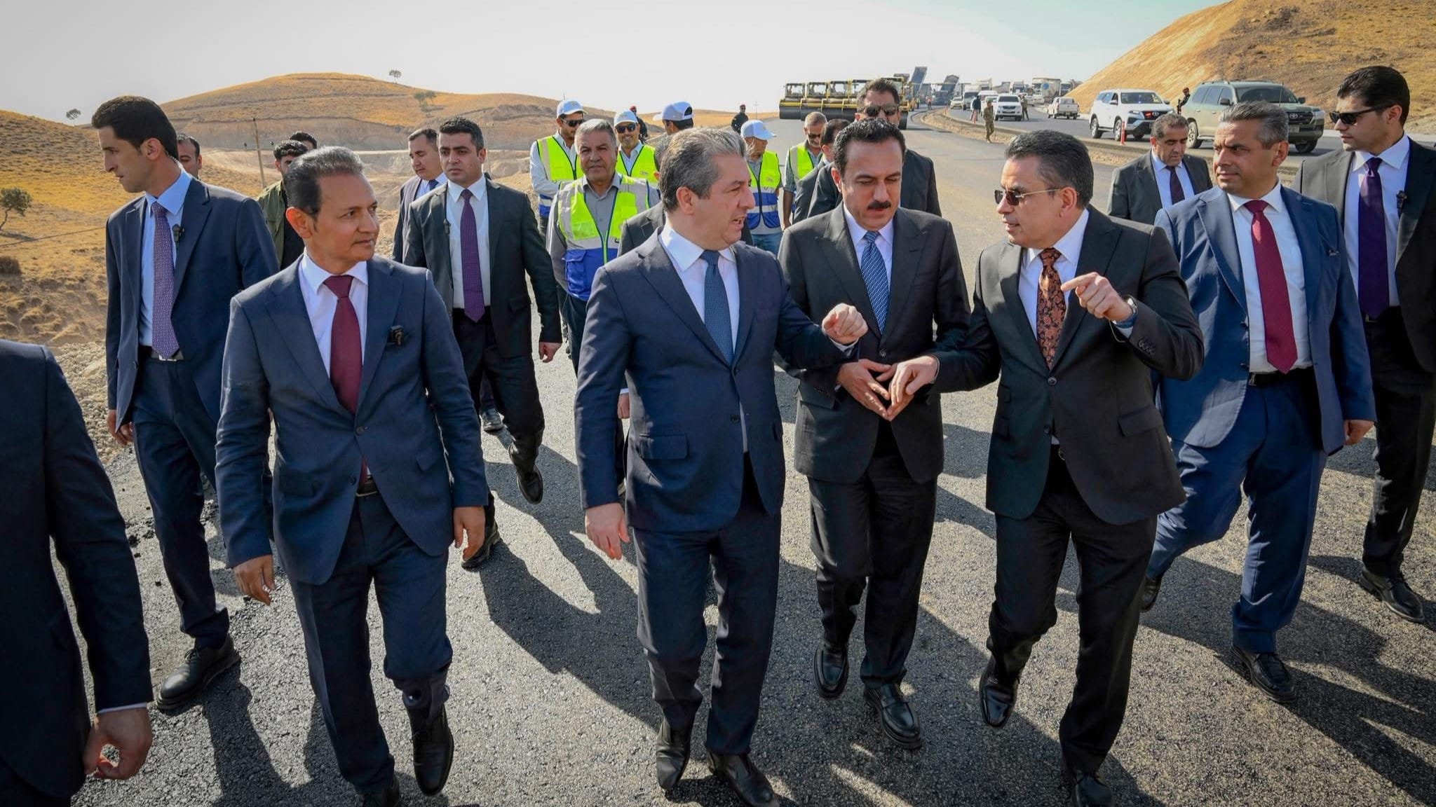 مەسرور بارزانی بە ڕێگای کەسنەزان – گۆمەسپان سەرسام دەبێت