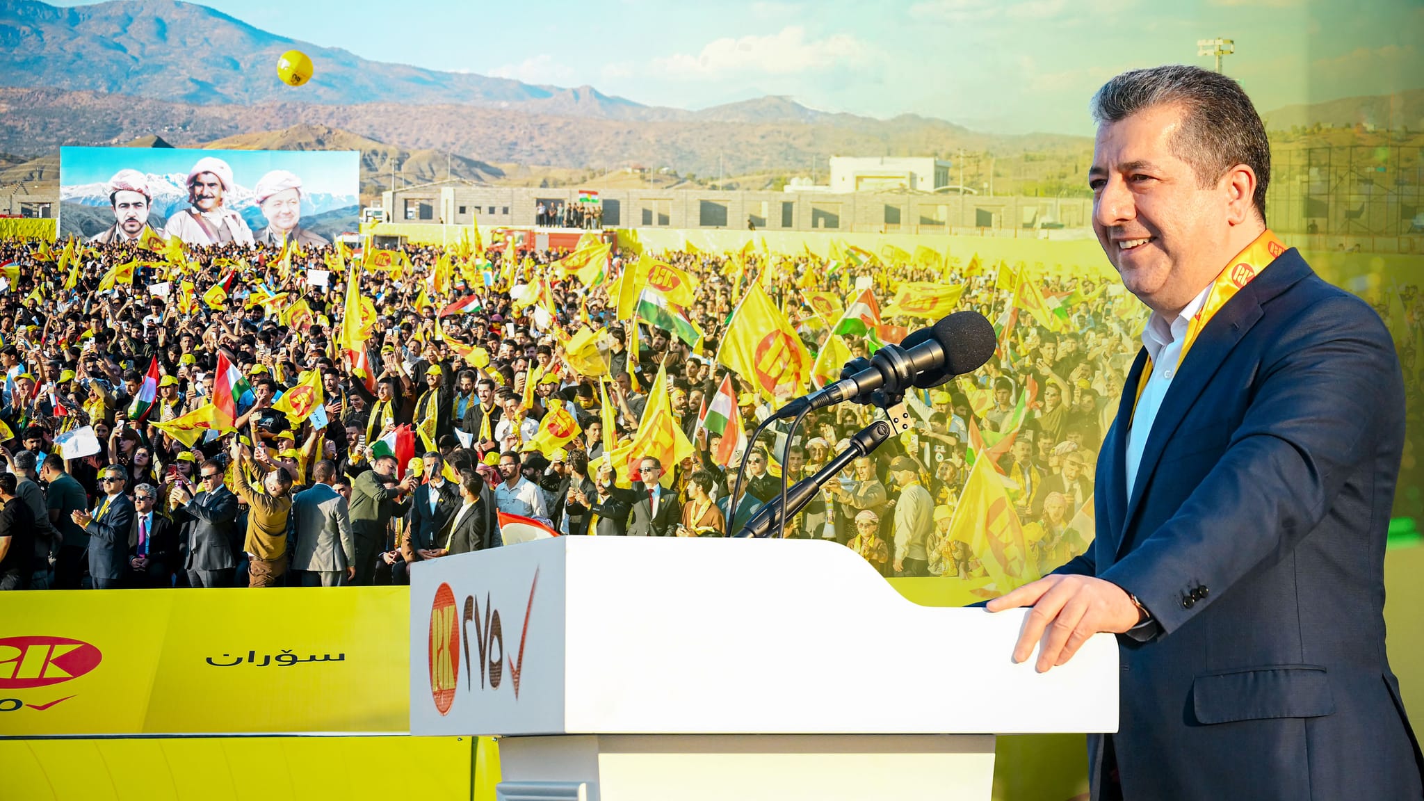 مەسرور بارزانی: گەنجان گەیشتوونەتە ئەو باوەڕەی پارتی تاکە حیزبی جێبەجێکردنی بەڵێنەکانە