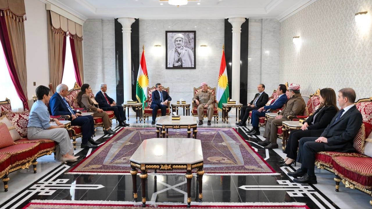 سەرۆک بارزانی: پێویستە پرسی کورد بە شێوازێکی دیموکراسیانە و ئاشتیانە لە چوارچێوەی سووریای تازە چارەسەر ببێت