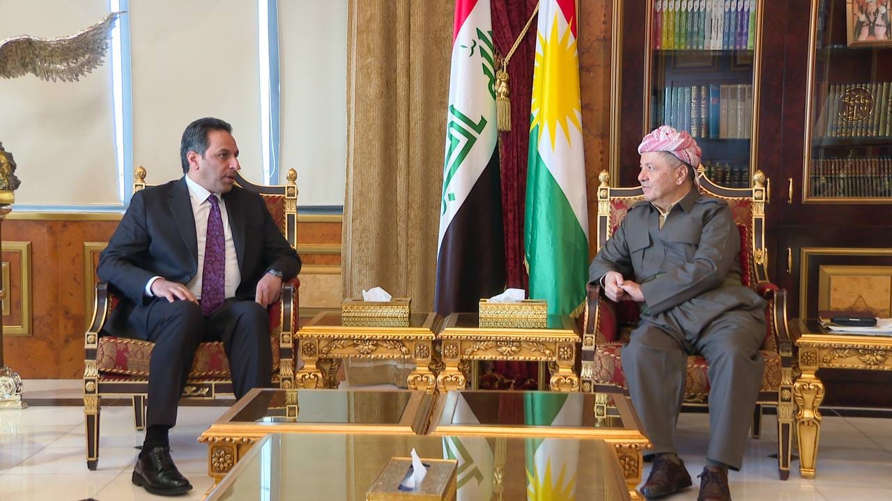 سەرۆک بارزانی و سەرۆکی حیزبی تەشریع تاوتوێی بارودۆخی سیاسیی عێراق و ناوچەکەیان کرد