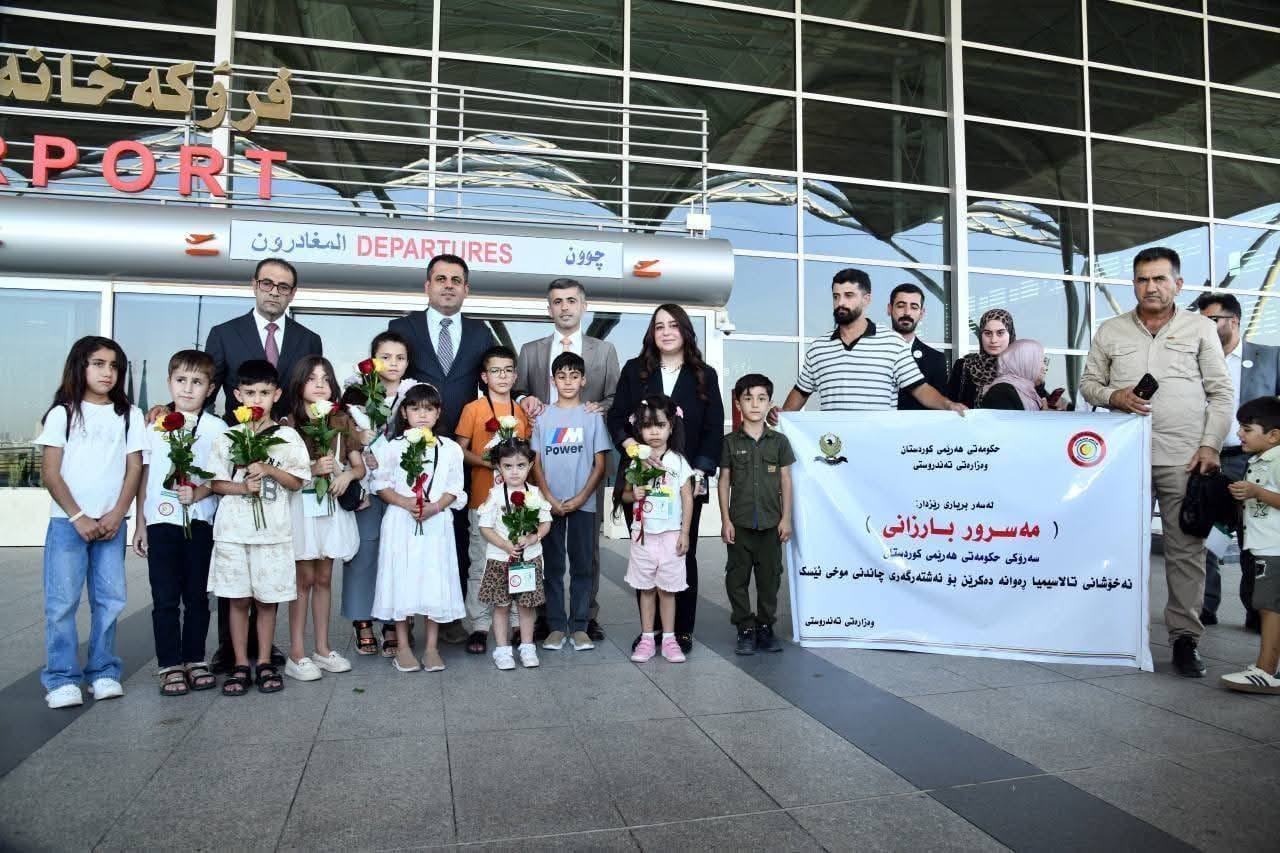 یەکەمین کاروانی نەخۆشانی تالاسیمیا گەڕانەوە هەرێمی کوردستان